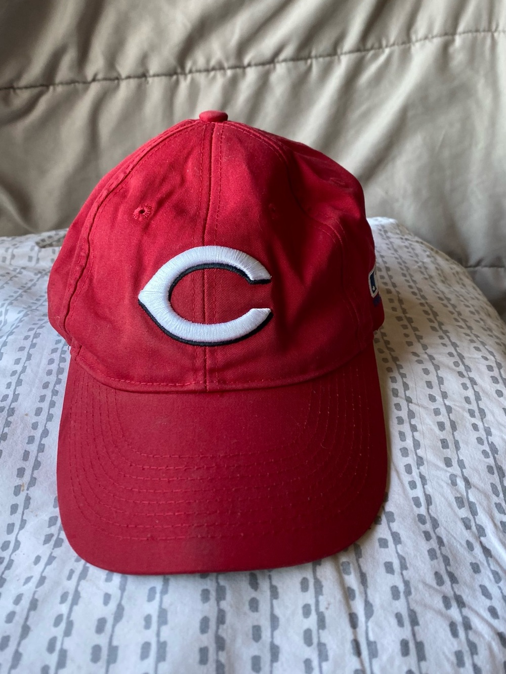 Red Baseball Cap with White 'C' Logo - Unbranded